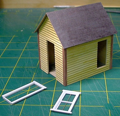 This O-scale shanty is just 2 1/2 inches long
